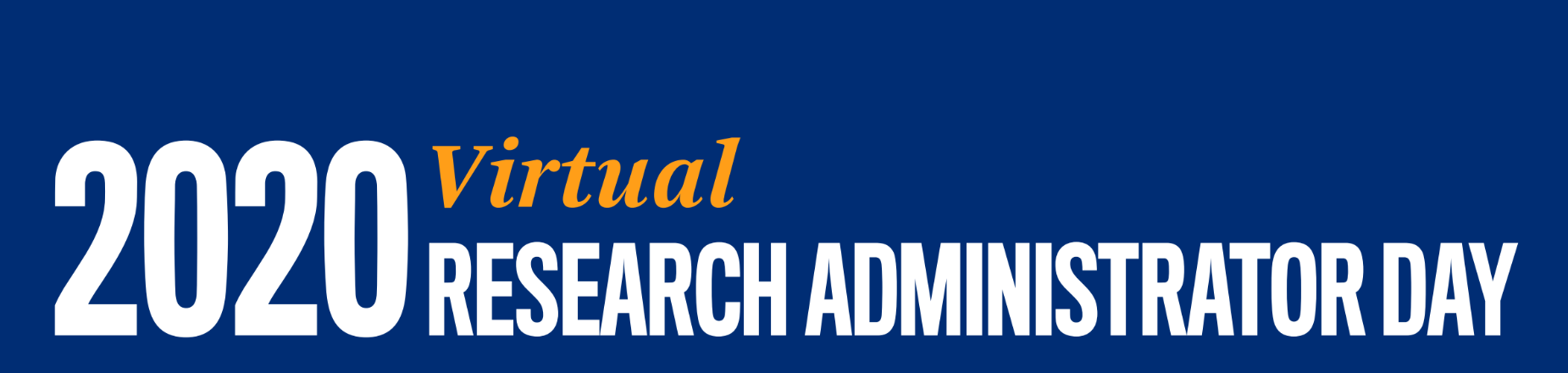 2020 Virtual Research Administration Day